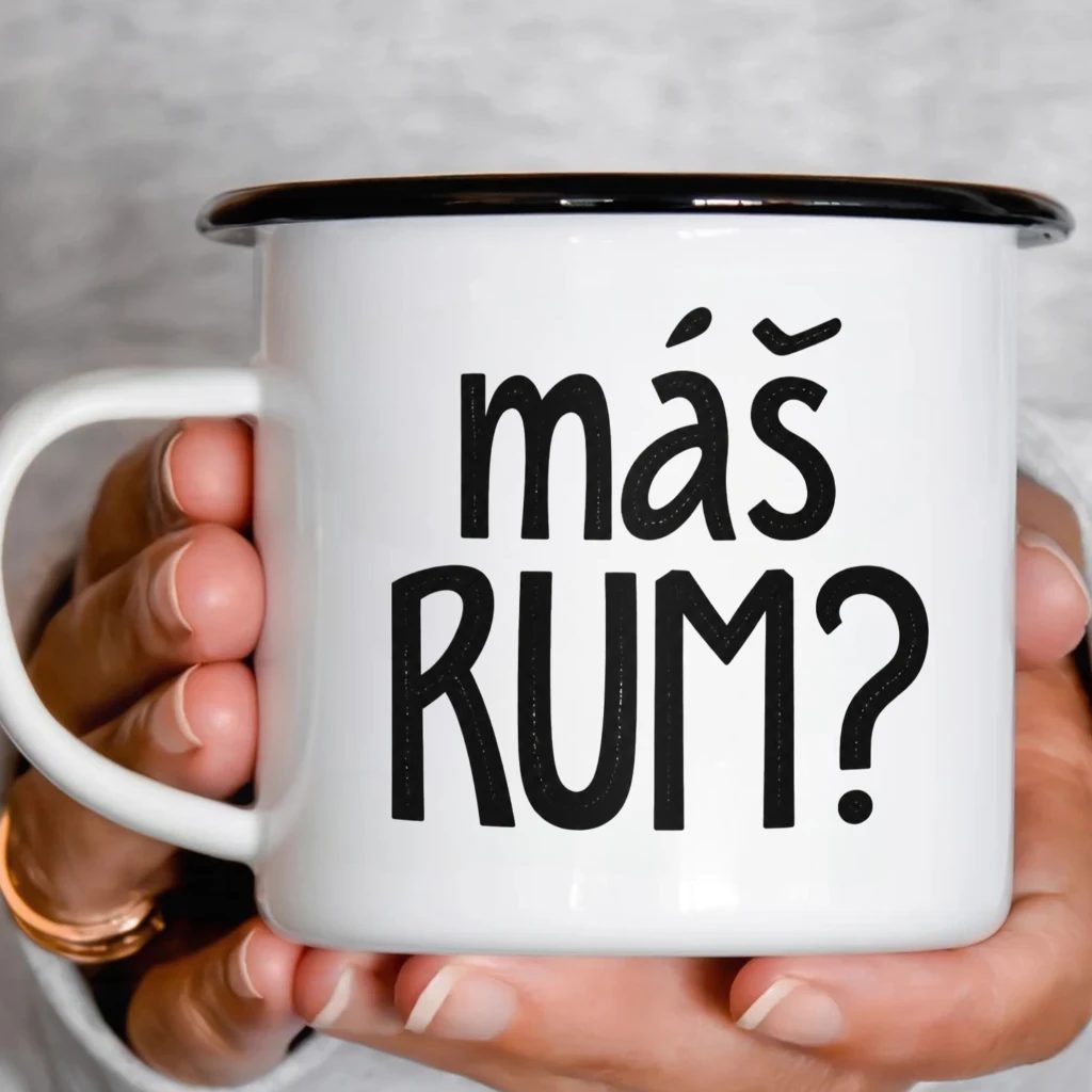 Smaltový plecháček - Máš RUM?