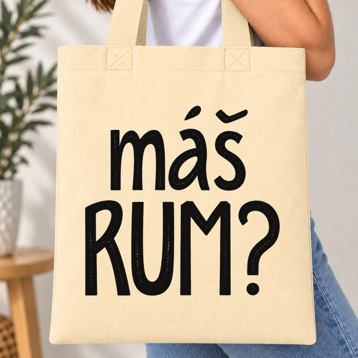 Taška barevná - Máš RUM?