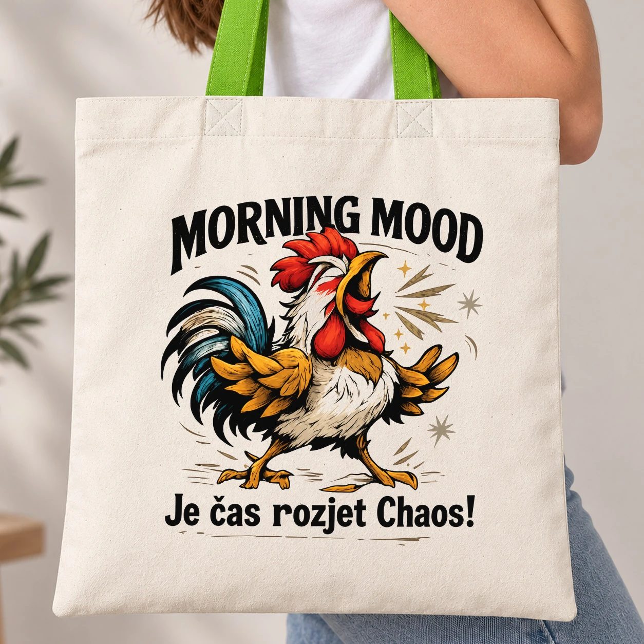 Taška s barevným uchem - Morning Mood - Let the Chaos Begin