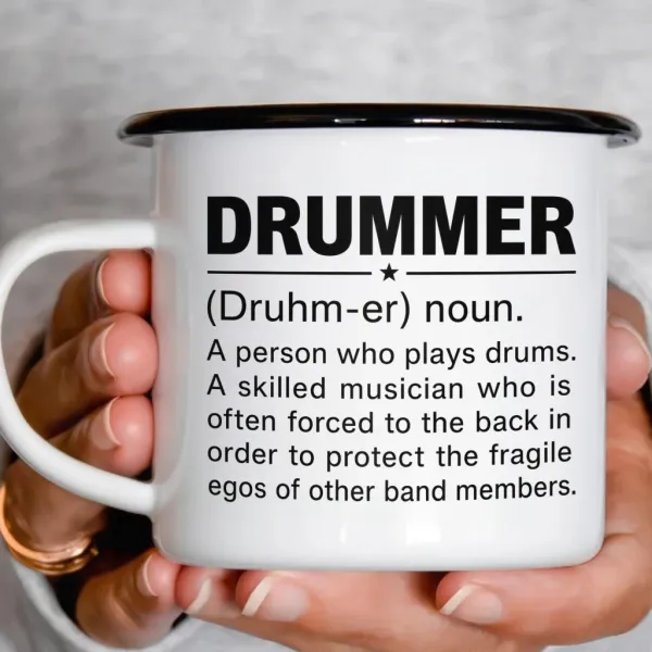 Smaltový plecháček - Drummer Definition