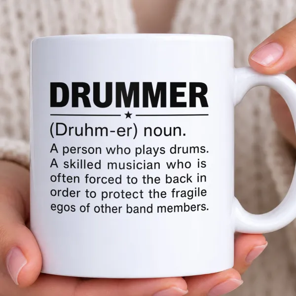 Hrnek bílý - Drummer Definition