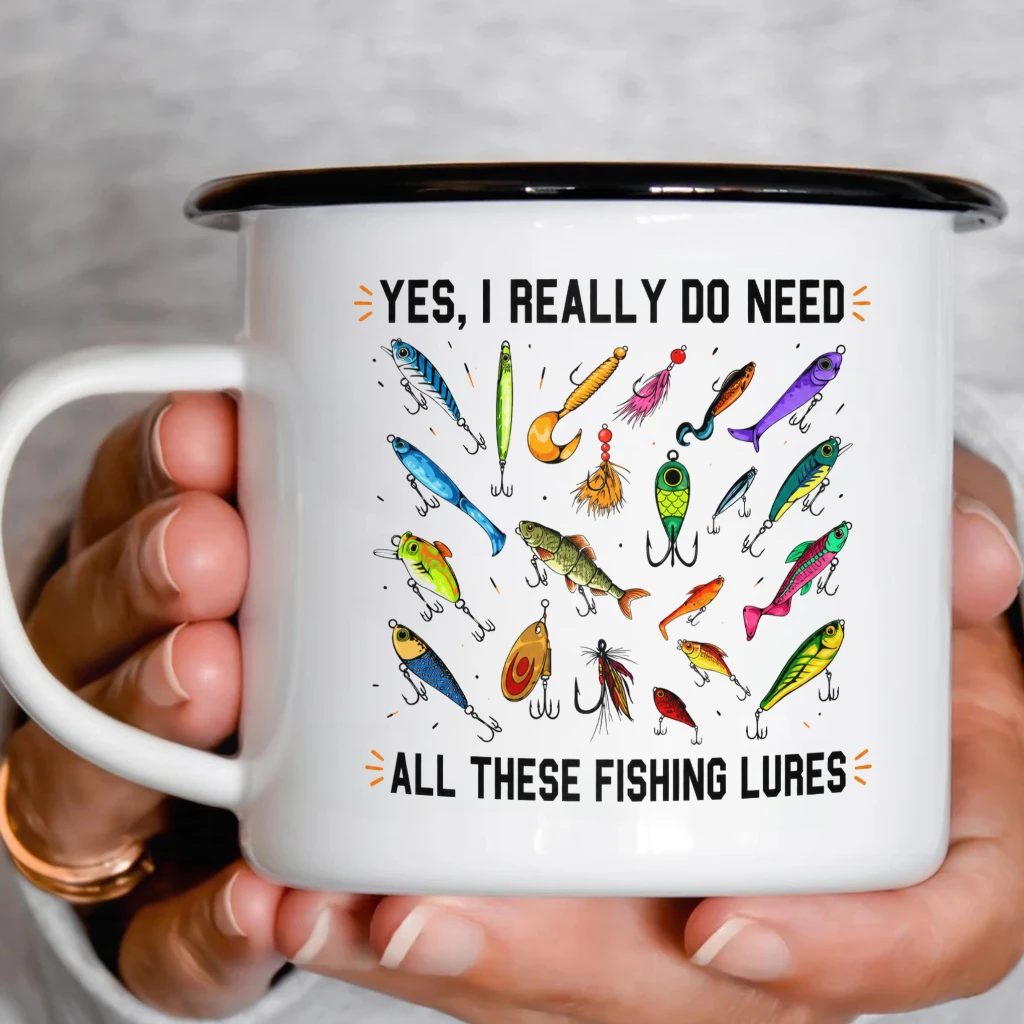 Smaltový plecháček - Yes, I Really Do Need All These Fishing Lures