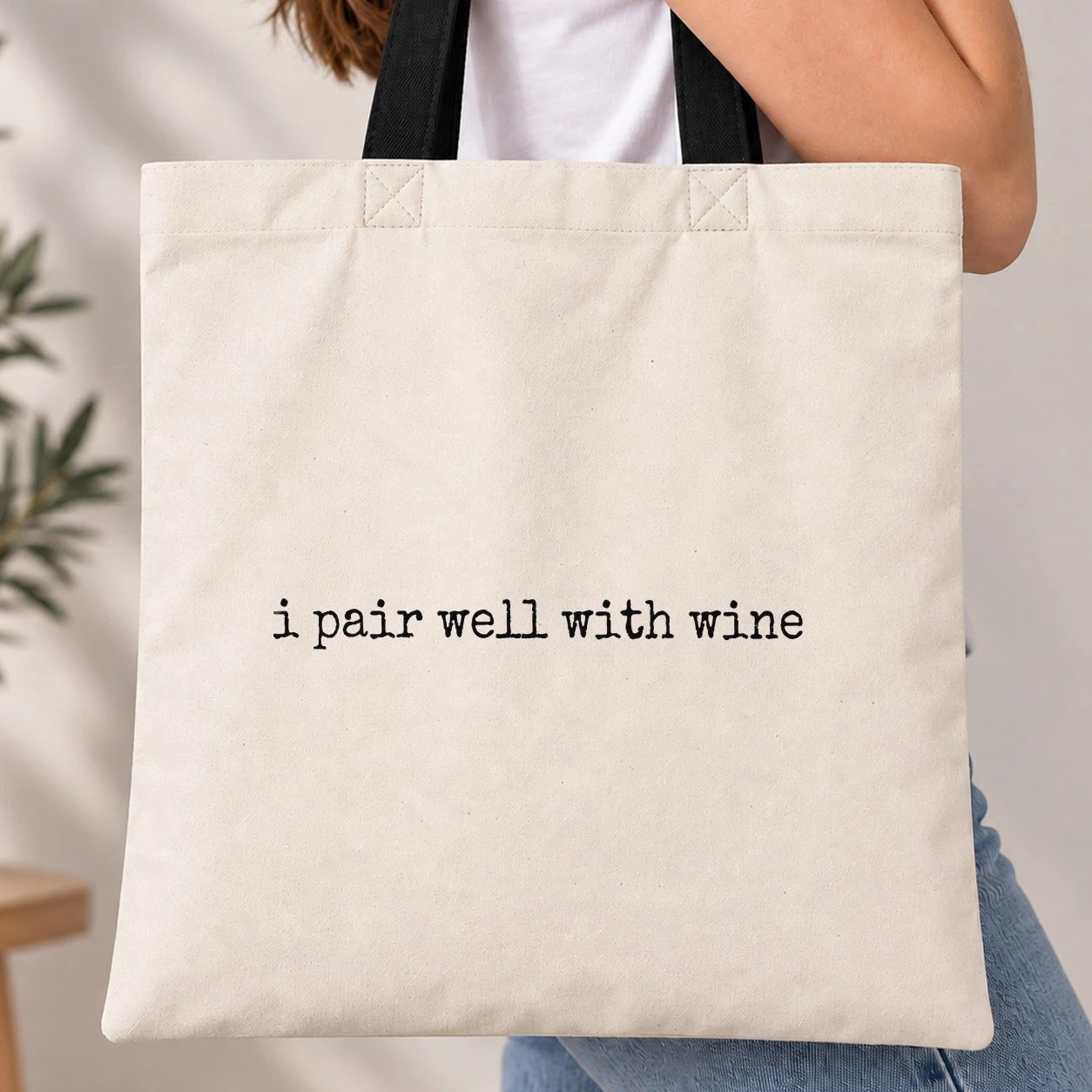 Taška s barevným uchem - I Pair Well With Wine
