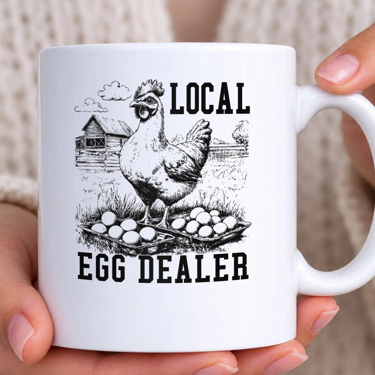 Hrnek bílý - Local Egg Dealer