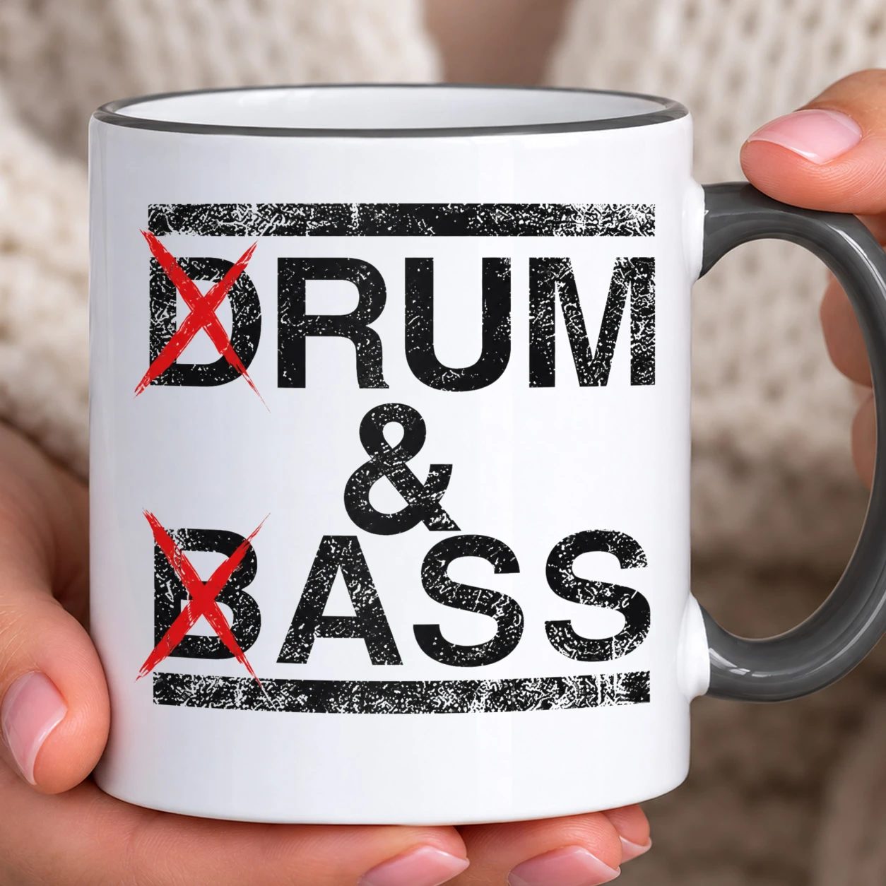 Hrnek s barevným lemem - Rum & Ass