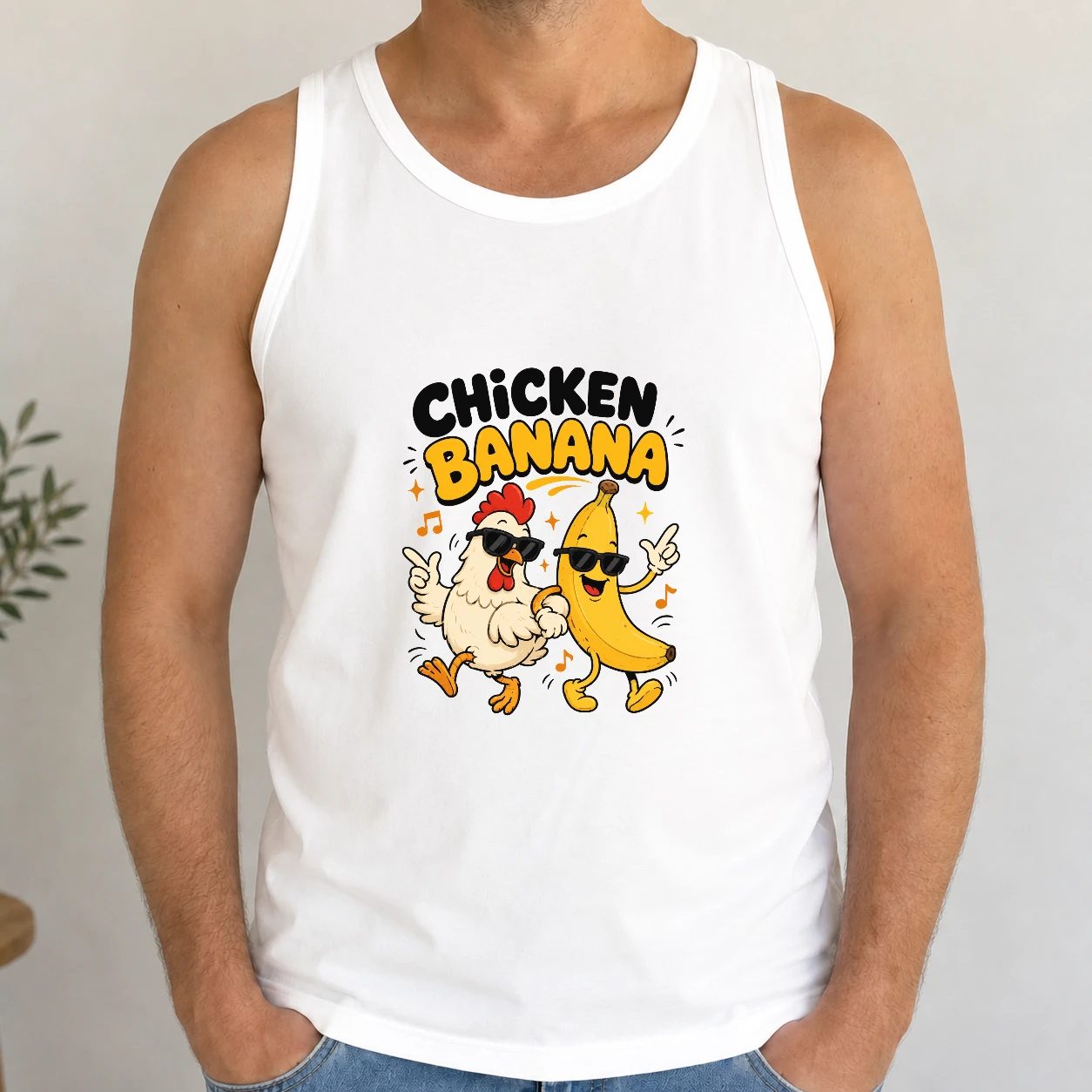 Pánské tílko - Party Chicken Banana