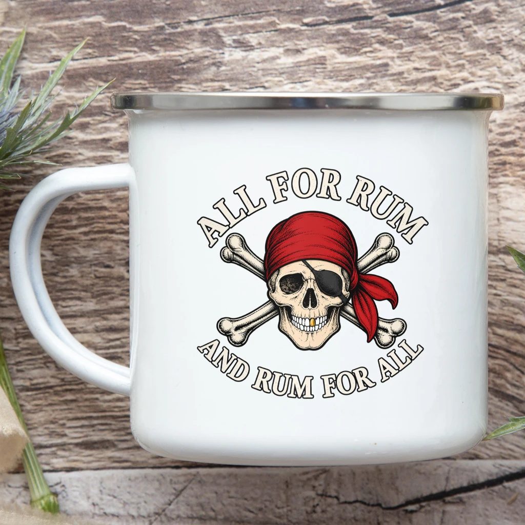 Smaltový plecháček - All For Rum And Rum For All