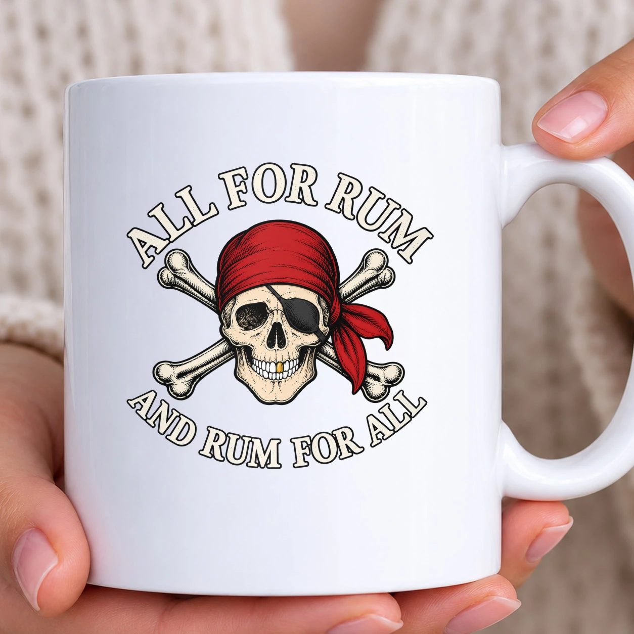 Hrnek bílý - All For Rum And Rum For All