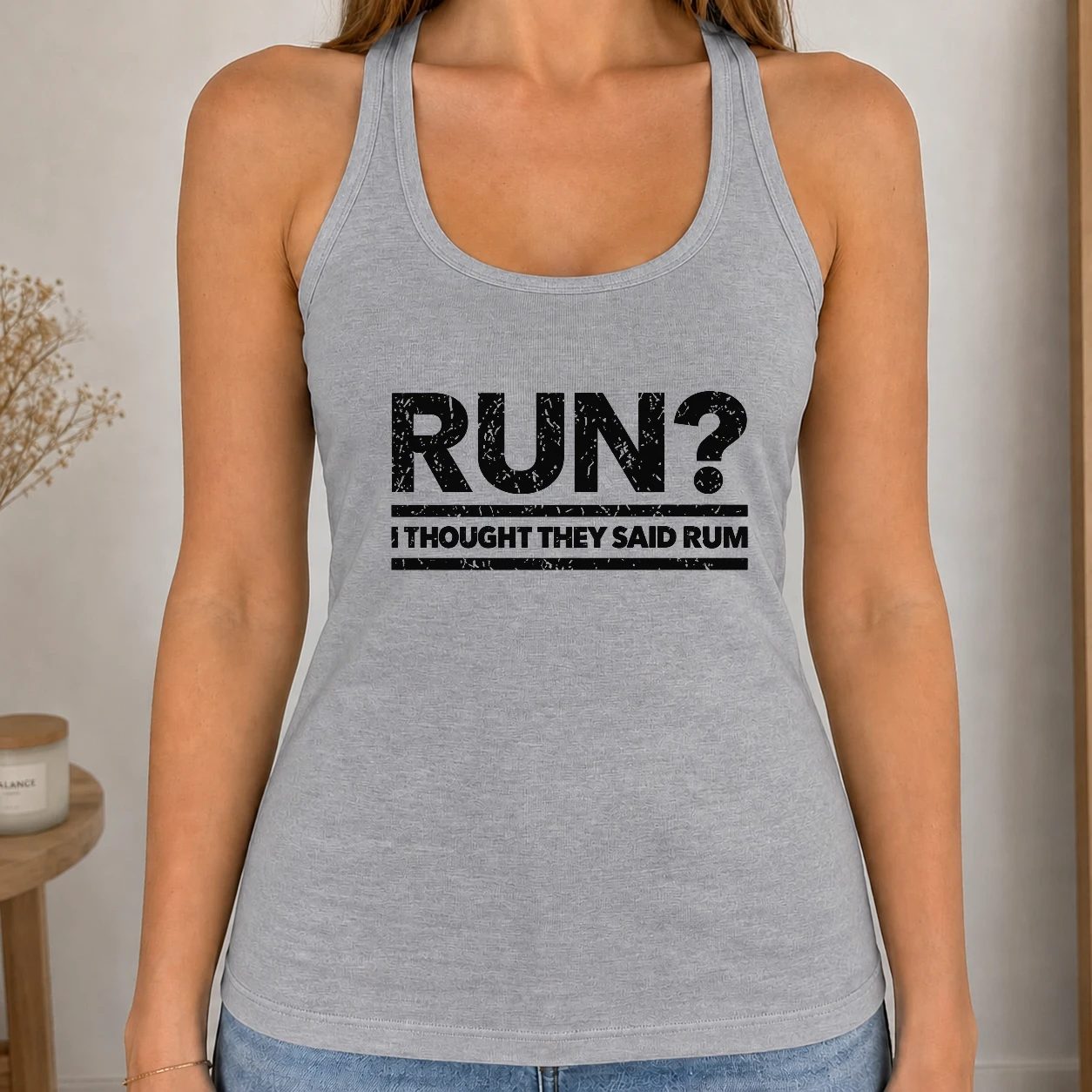 Dámské tílko 220g - Run? I Thought They Said Rum