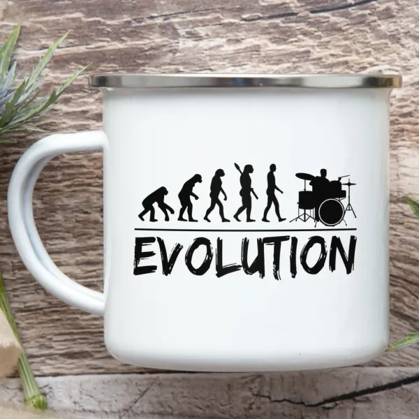 Smaltový plecháček - Drummer Evolution