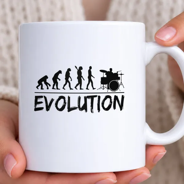 Hrnek bílý - Drummer Evolution