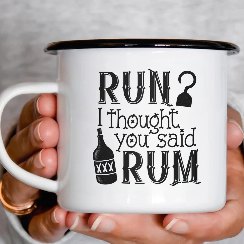 Smaltový plecháček - Run? I Thought You Said Rum