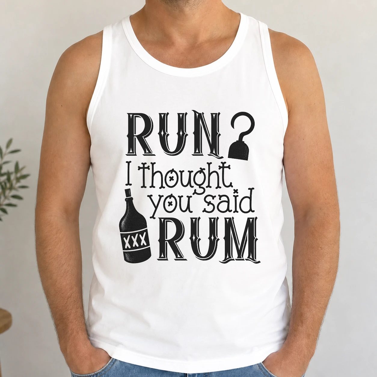 Pánské tílko - Run? I Thought You Said Rum