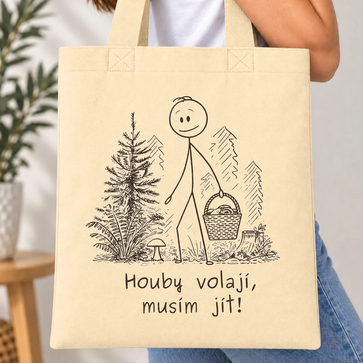 Taška barevná - Houby volají, musím jít!