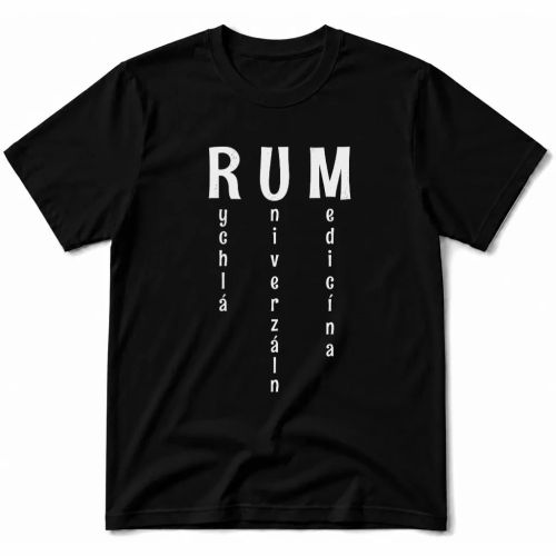 Pánské tričko - RUM - Rychlá univerzální medicína