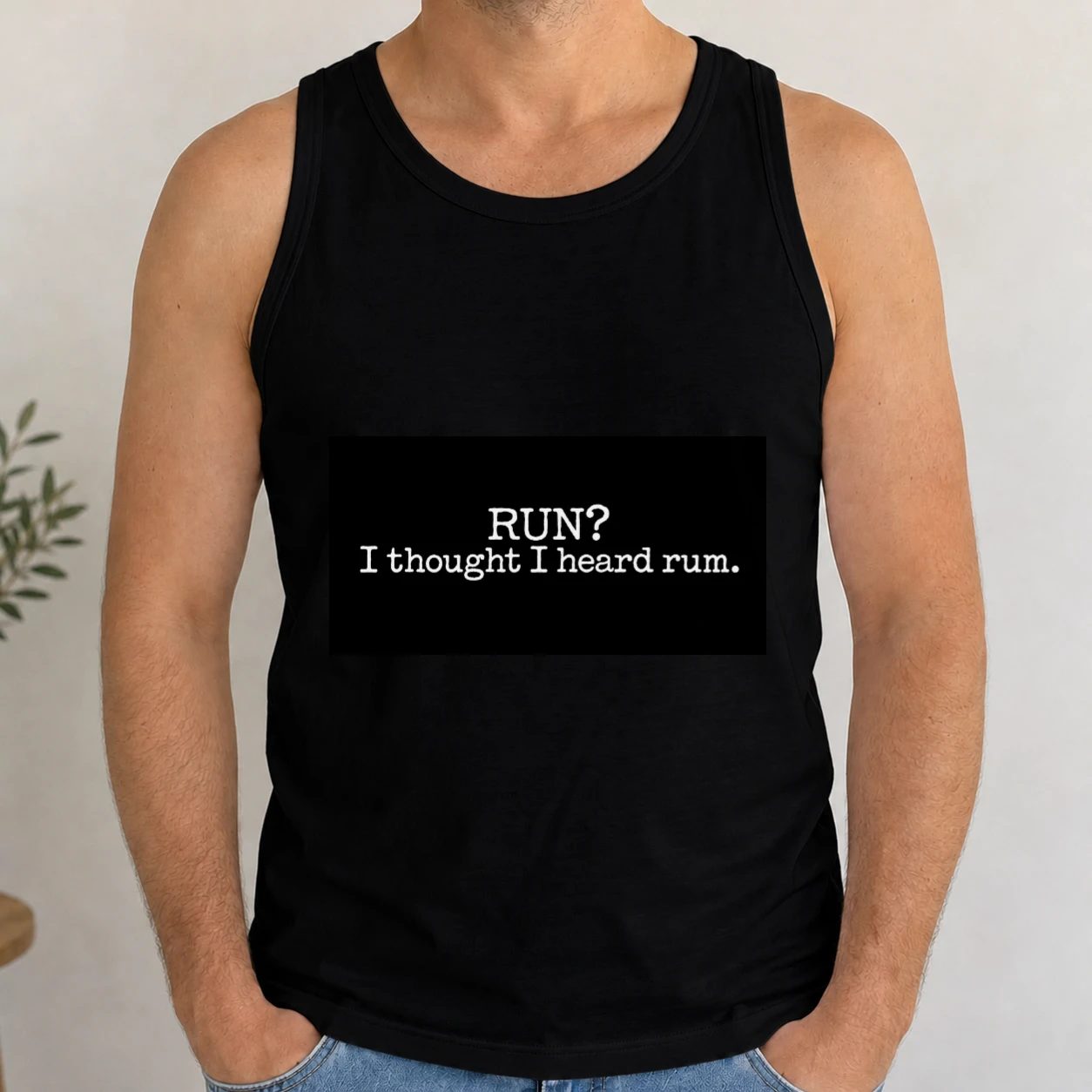 Pánské tílko - Run? I Thought I Heard Rum.