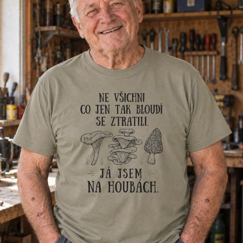 Pánské tričko - Já jsem na houbách
