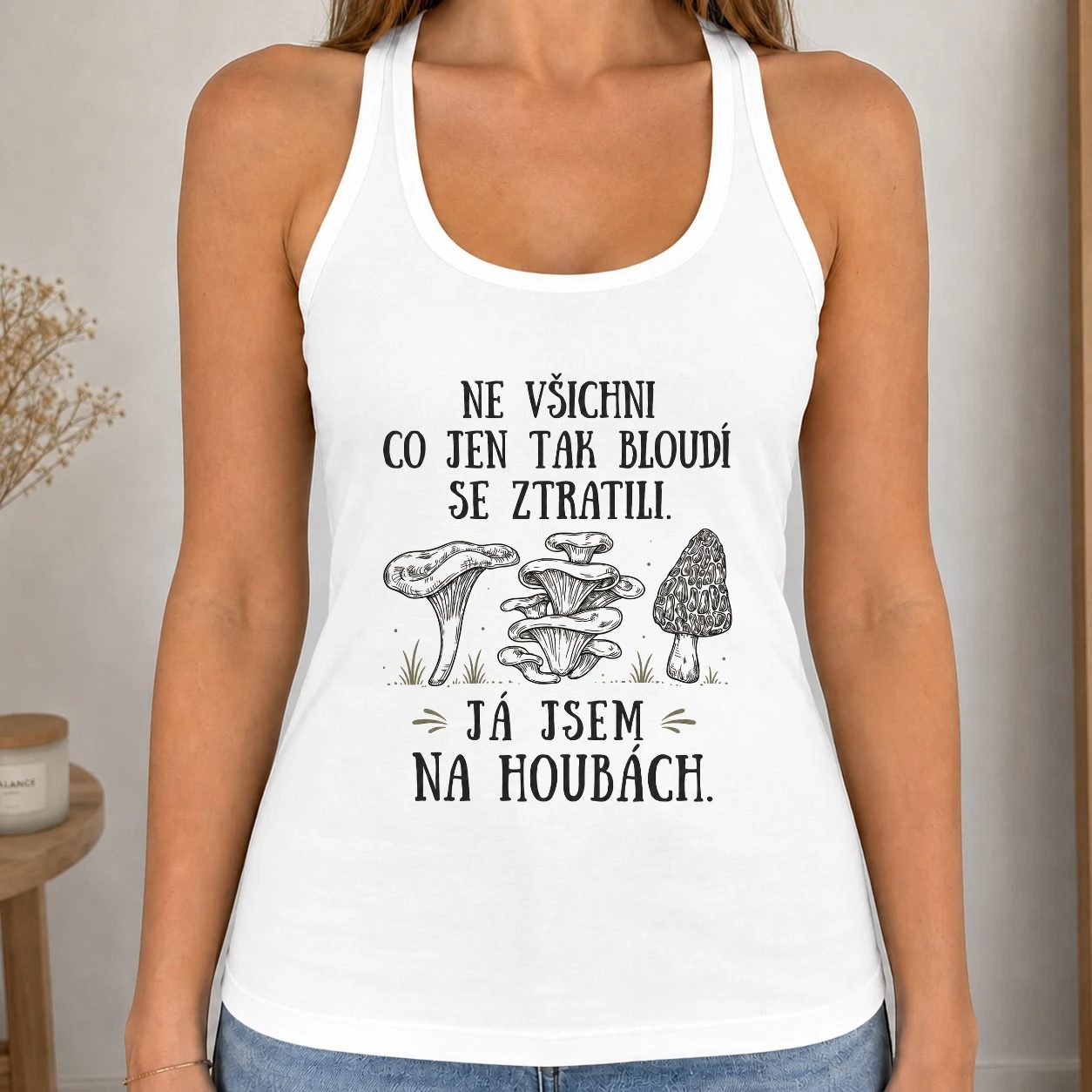 Dámské tílko 220g - Já jsem na houbách