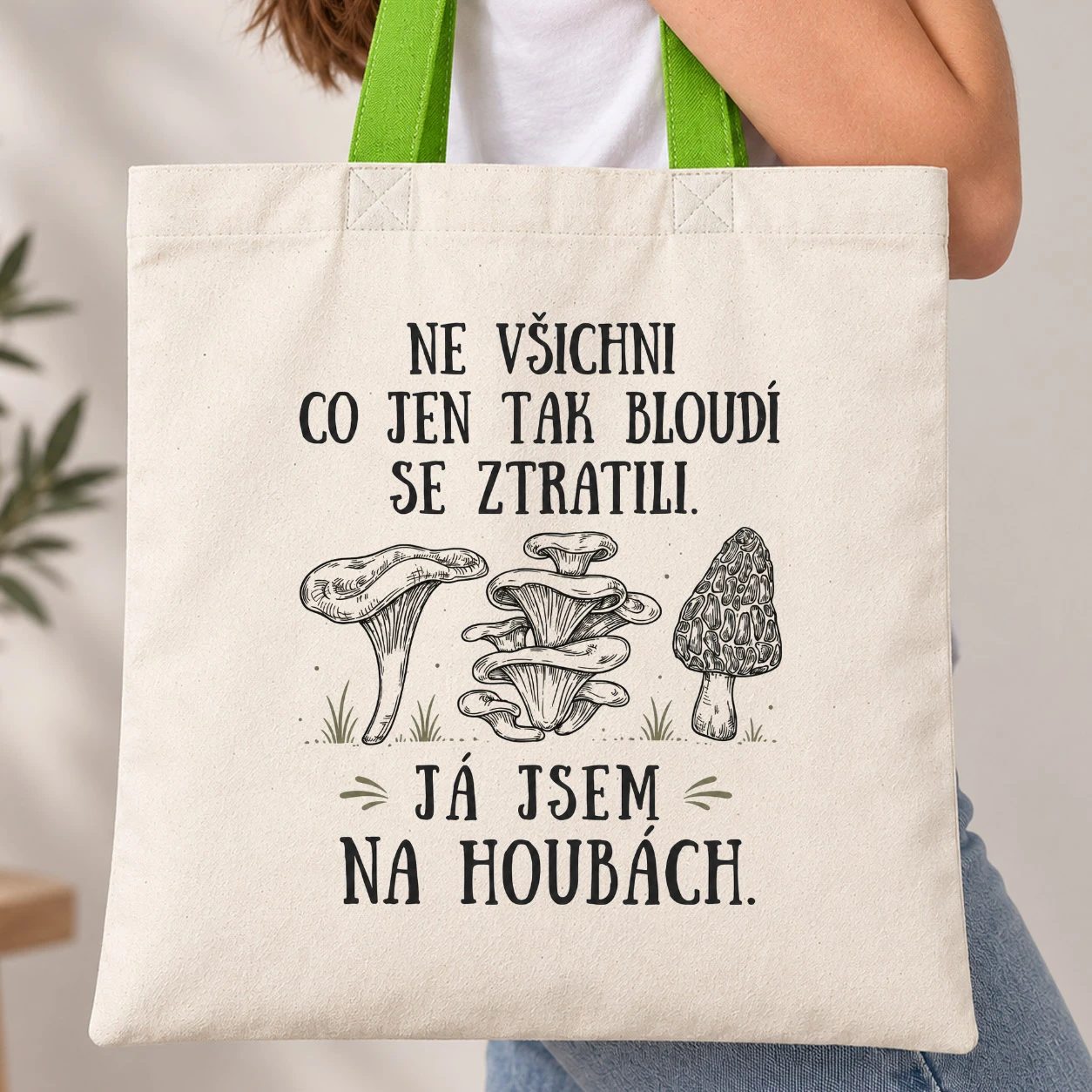 Taška s barevným uchem - Já jsem na houbách