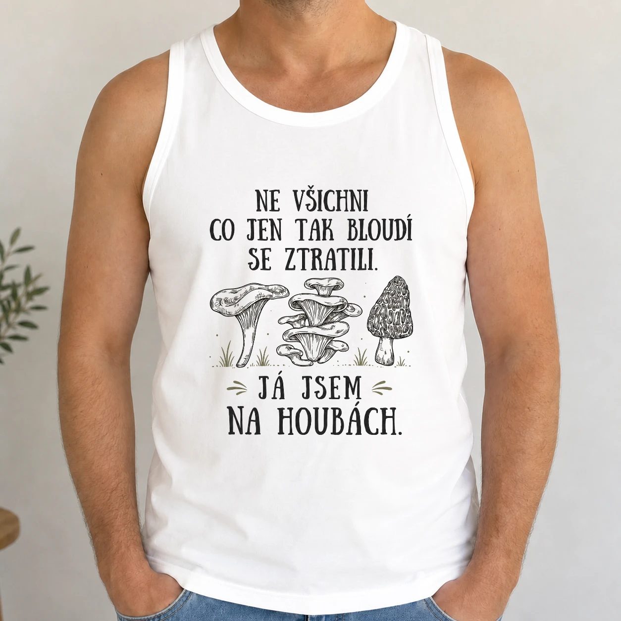 Pánské tílko - Já jsem na houbách